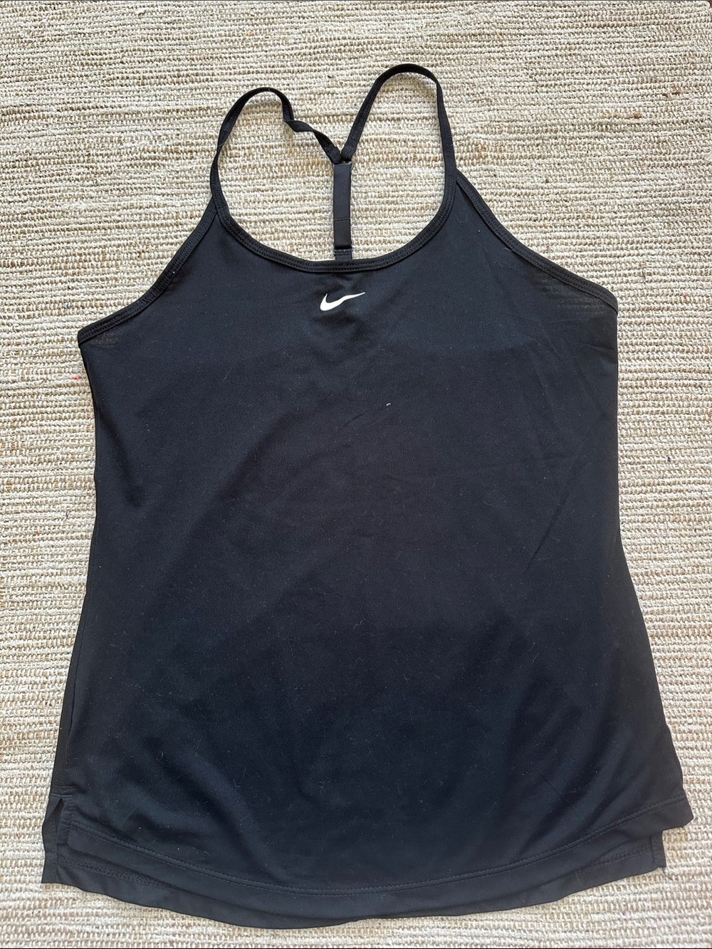 Nike Black Slim Racerback Performance Tank Top